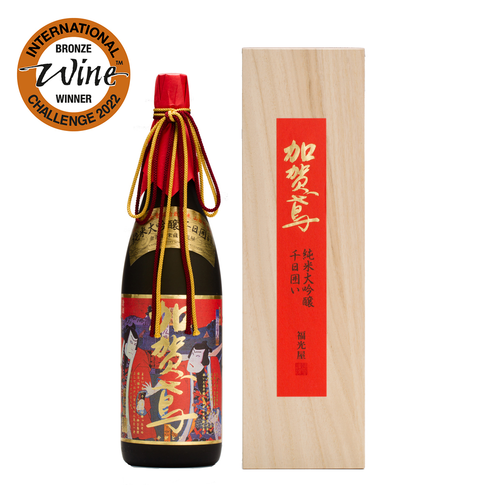加賀鳶 純米大吟醸 千日囲い 錦絵ラベル 720mL 桐箱入