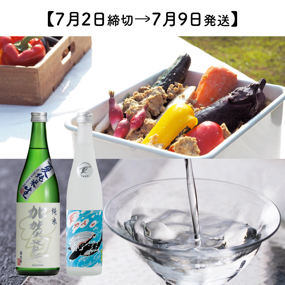 【7月9日発送】【送料・クール代無料】夏やすみと加賀鳶 夏純米 宿漬Aセット【冷蔵】
